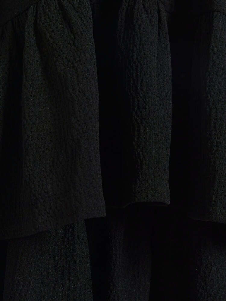 River Island Black Girls 100% Cotton Bardot Dress - Image 3 of 3