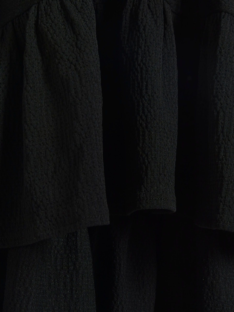 River Island Black Girls 100% Cotton Bardot Dress - Image 3 of 3 River Island Black Girls 100% Cotton Bardot Dress - Image 3 of 3