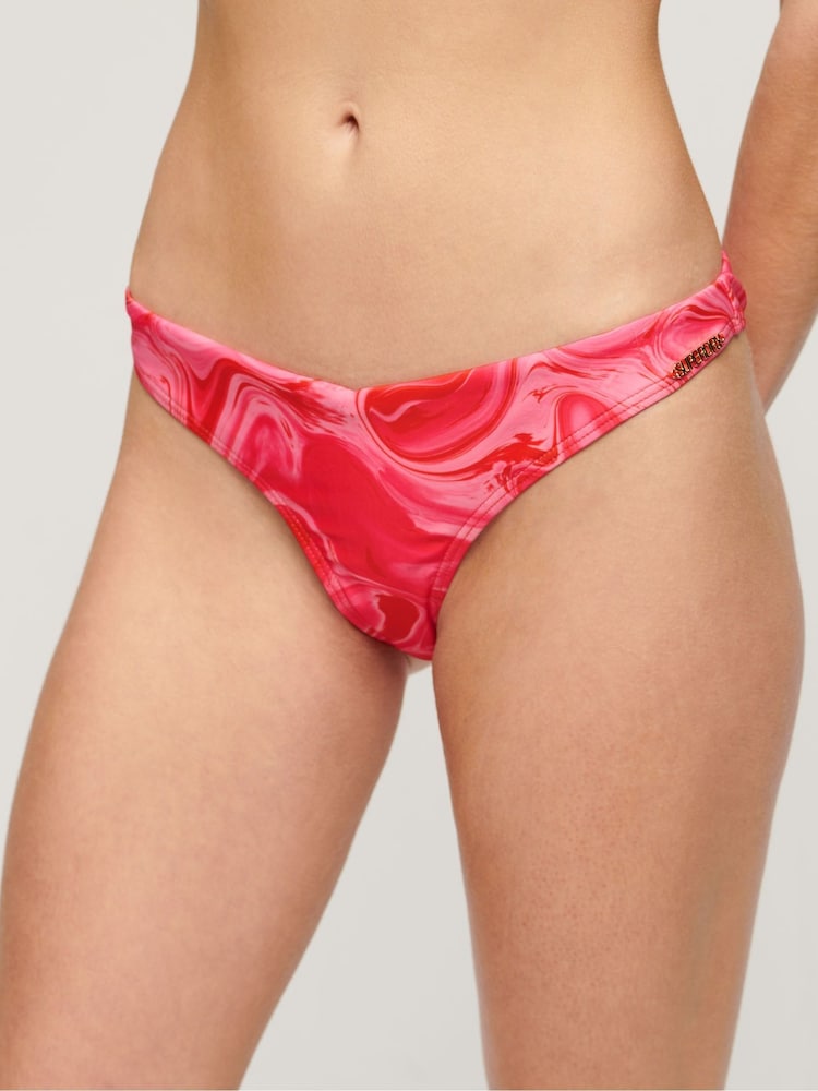 Superdry Printed Cheeky Bikini Bottoms - Bild 1 von 4