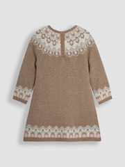 JoJo Maman Bébé Neutral Hedgehog Knitted Dress - Image 2 of 3