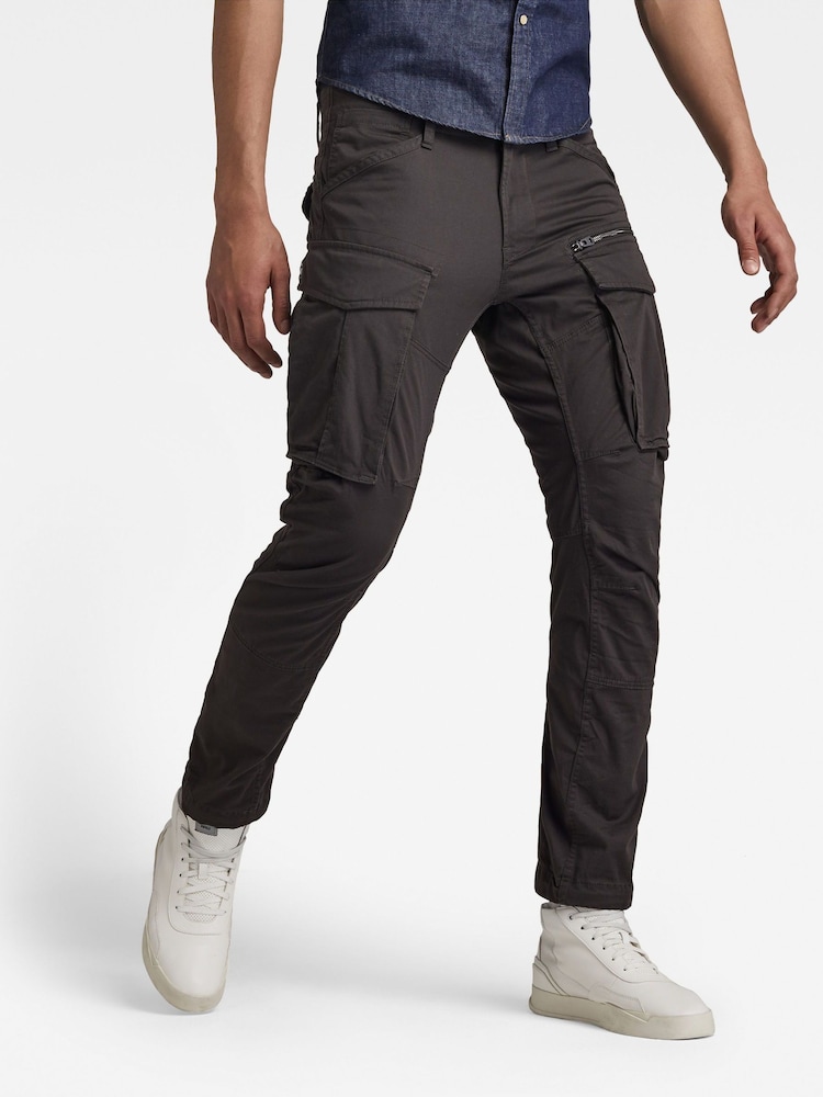 G Star Raven Black G Star Regular Rovic Zip 3D Tapered Cargos Trousers - Image 1 of 5