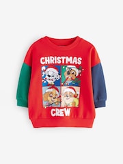 Red PAW Patrol 100% Cotton Crew Neck Sweatshirt (3mths-8yrs) - Image 4 of 7