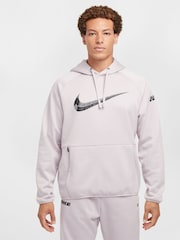 Nike Grey Therma-FIT Pullover Training Hoodie - Image 1 of 10