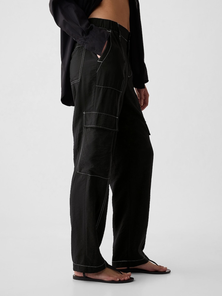 Gap Black Mid Rise Cargo Trousers - Image 5 of 5