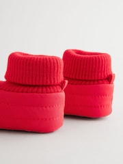 Red Baby Quilted Snow Boots (0-24mths) - Image 4 of 5