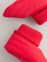 Red Baby Quilted Snow Boots (0-24mths) - Image 5 of 5