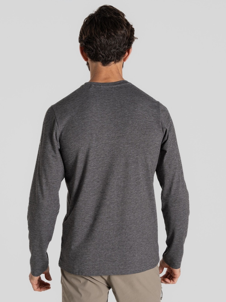 Craghoppers NL Abel Long Sleeved Grey T-Shirt - Image 2 of 6