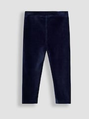 JoJo Maman Bébé Navy Blue & Purple 2-Pack Jersey Cord Jeggings - Image 5 of 5