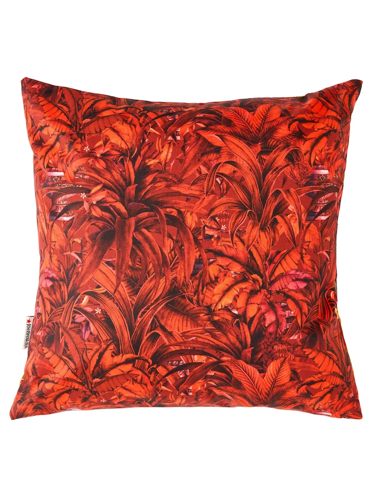 Joe Browns Red Totally Tropical Sunset Reversible Garden Cushion - Image 4 of 4
