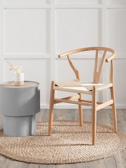 Pacific Natural Beech Wood and Natural Rope Dining Chair - Image 1 of 6