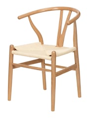 Pacific Natural Beech Wood and Natural Rope Dining Chair - Image 3 of 6