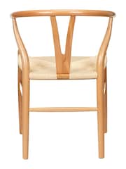 Pacific Natural Beech Wood and Natural Rope Dining Chair - Image 5 of 6