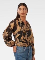 Forever New Brown Estelle Raglan Blouse - Image 3 of 5