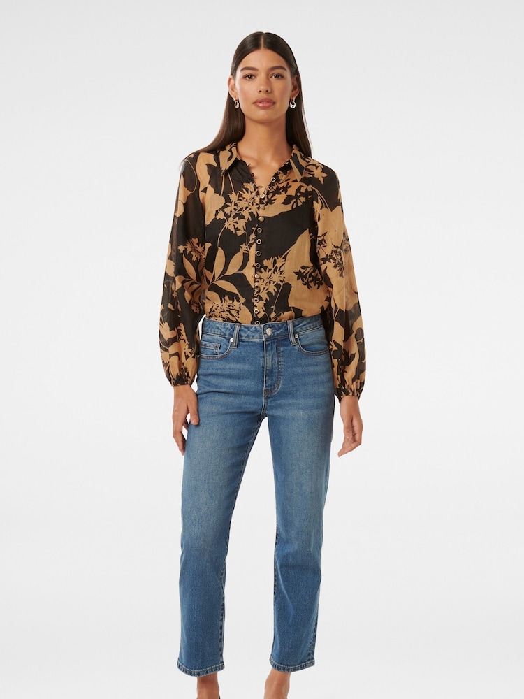 Forever New Brown Estelle Raglan Blouse - Image 5 of 5
