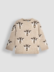 JoJo Maman Bébé Natural Friesian Cow Jumper - Image 1 of 3