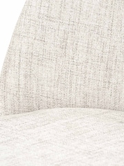 Pacific Grey Turi Pebble Linen Mix Bar Stool with Black Legs - Image 6 of 6