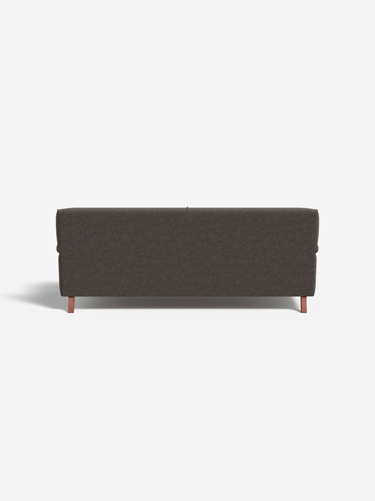 MADE.COM Basket Weave Mocha Orson 3 Seater Sofa - Image 2 of 3