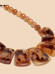 White Stuff Orange Eve Resin Statement Necklace - Image 2 of 2