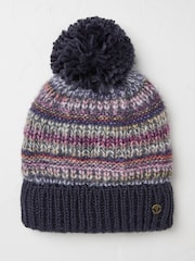 FatFace Blue Spacedye Bobble Hat - Image 1 of 2