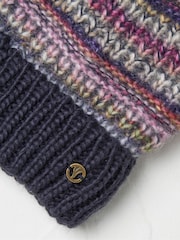 FatFace Blue Spacedye Bobble Hat - Image 2 of 2