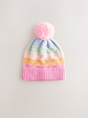 Multi Rainbow Hat And Snood Set (1-16yrs) - Image 2 of 4