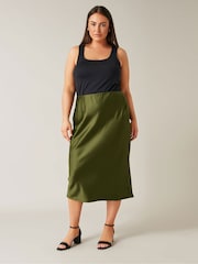 Evans Satin Bias Cut Skirt - Image 3 of 3