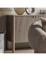 Gallery Home Grey Kenitra Marble 3 Door Sideboard - Image 4 of 7