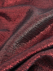 Red Sleeveless Maxi Cowl Neck Dress - Image 7 of 7