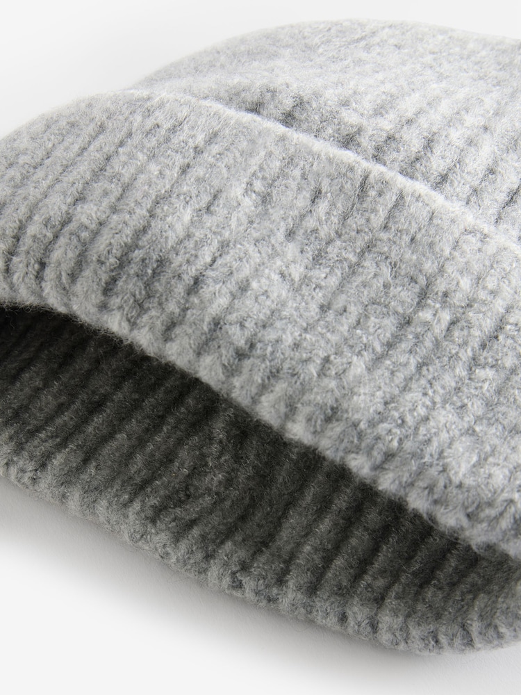 Grau - Gerippte Beanie-Mütze im Chunky-Look (1–16 Jahre) - Bild 5 von 5 Grau - Gerippte Beanie-Mütze im Chunky-Look (1–16 Jahre) - Bild 5 von 5