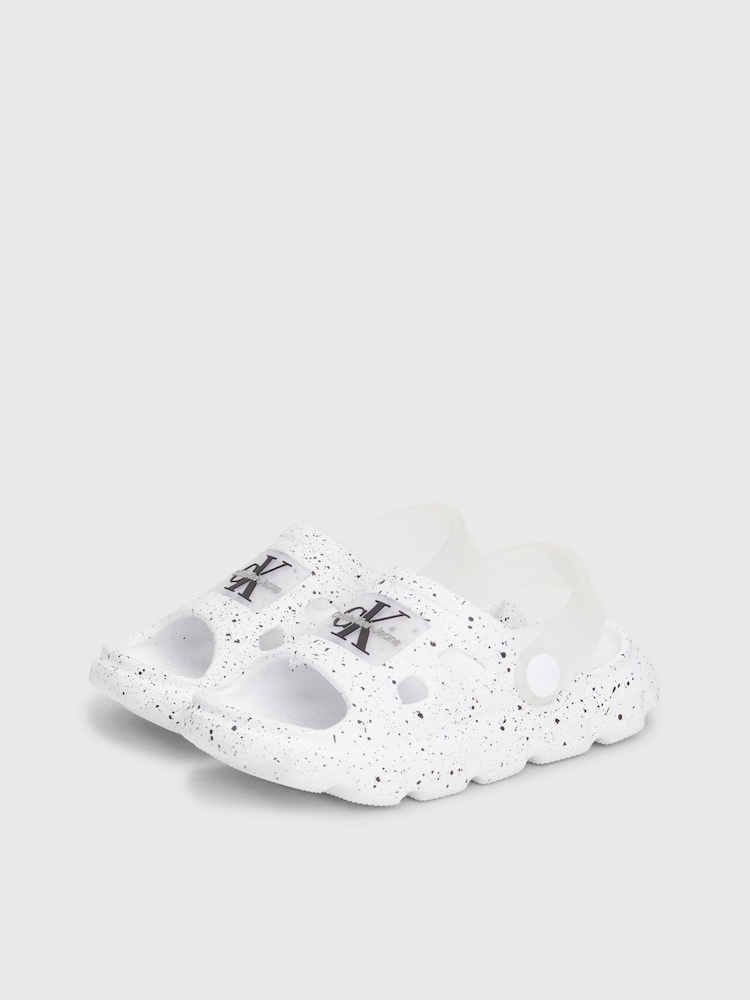 Calvin Klein White Comfy Sandals - Image 2 of 7