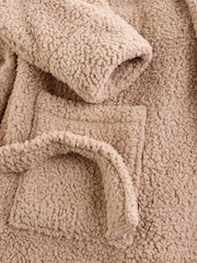 Neutraali - Pitkä lahje Teddy Aamutakki - Kuva 9 / 10