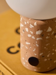 MADE.COM Brown Mirissa Terazzo USB Wireless Table Lamp - Image 3 of 5