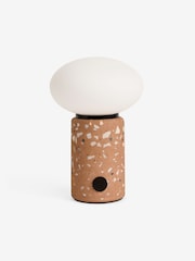 MADE.COM Brown Mirissa Terazzo USB Wireless Table Lamp - Image 4 of 5