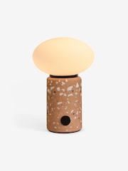 MADE.COM Brown Mirissa Terazzo USB Wireless Table Lamp - Image 5 of 5