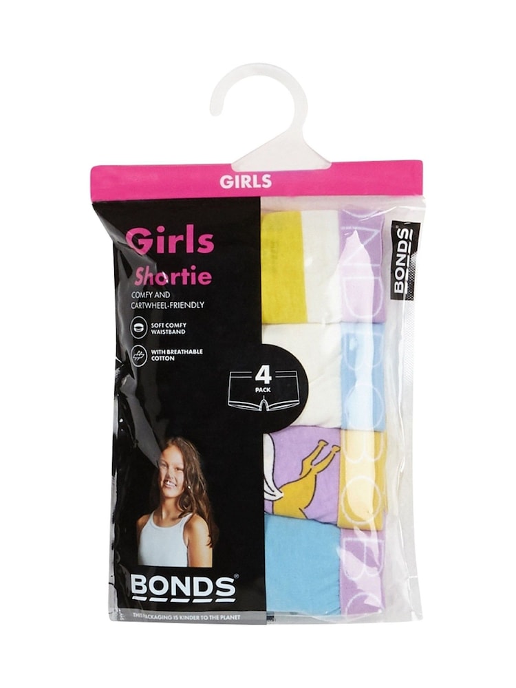 Bonds Purple Stripe Shortie 100% Cotton Briefs 4 Pack - Bild 3 von 3