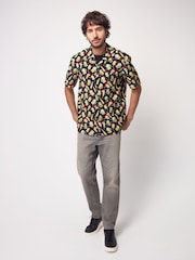 Black Beer Short Sleeve Christmas Print Shirt - Image 2 of 8