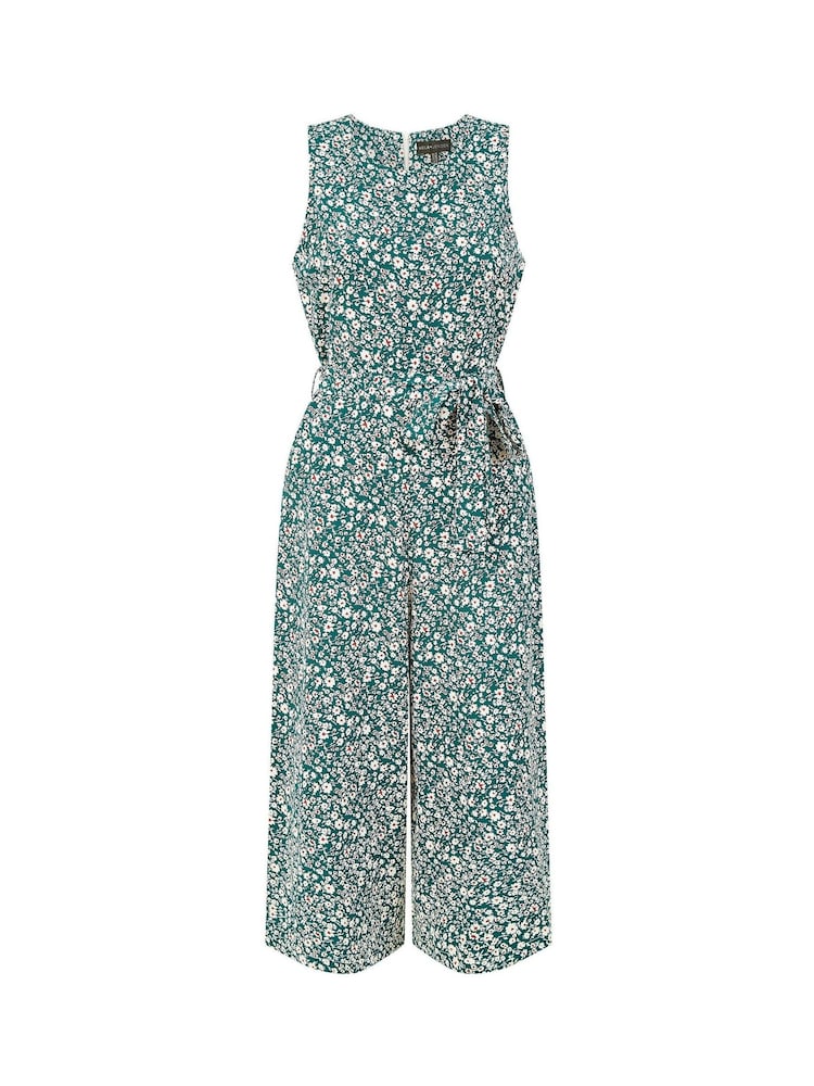 Mela Green Ditsy Print Culotte Jumpsuit - Image 5 of 5