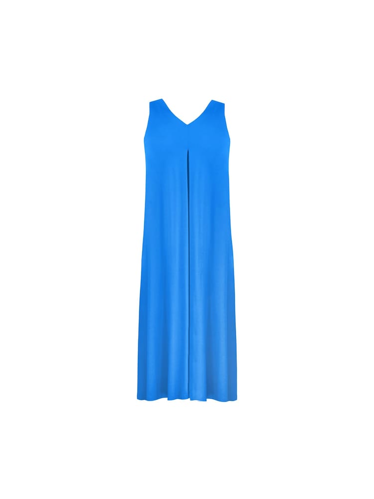 Live Unlimited Blue Curve Jersey Relaxed Midaxi Dress - Image 6 of 6
