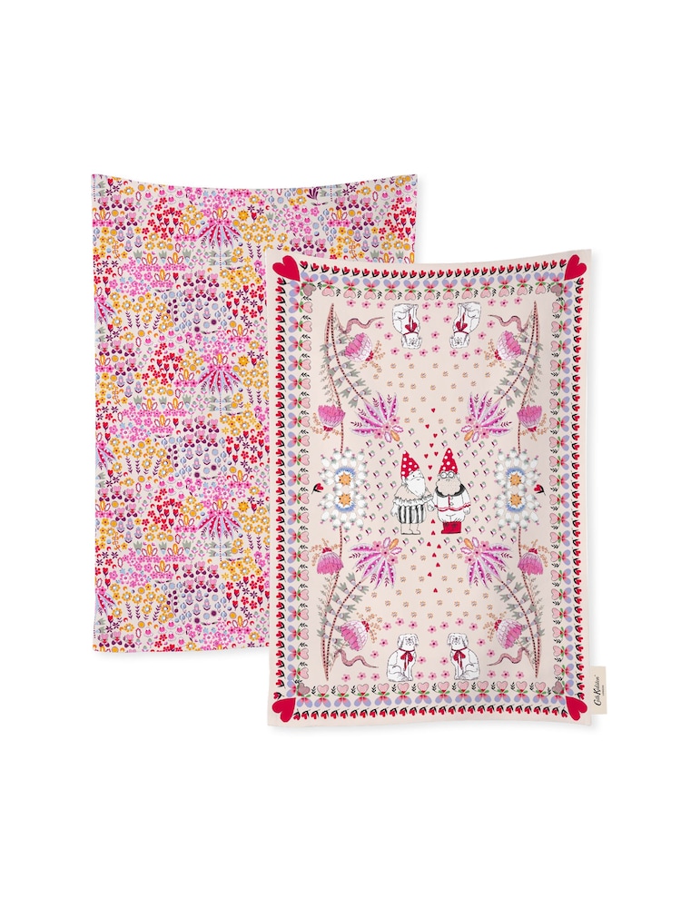 Cath Kidston Affinity Ditsy Tea 100% Cotton Towels Set Of 4 - Image 1 of 1