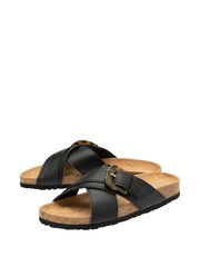 Dunlop Black Flat Mules Sandals - Image 2 of 4