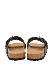 Dunlop Black Flat Mules Sandals - Image 3 of 4