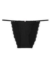 Victoria's Secret Black Lace Trim Bikini Knickers - Image 3 of 3