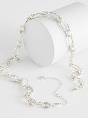 Aela Silver Tone Link Chain Necklace - Image 1 of 2