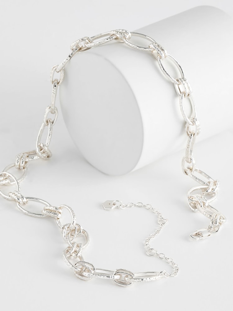 Aela Silver Tone Link Chain Necklace - Image 1 of 2
