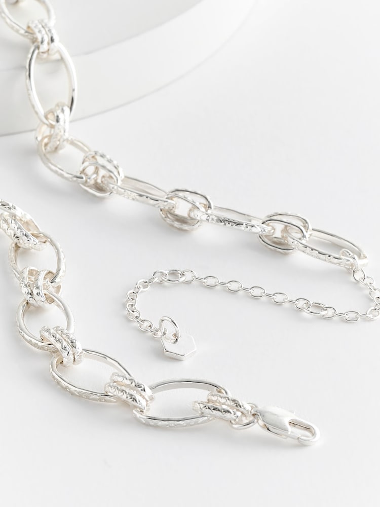 Aela Silver Tone Link Chain Necklace - Image 2 of 2