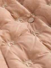 Neutral Shower Resistant Neutral Bow Padded Coat (3mths-7yrs) - Image 10 of 12