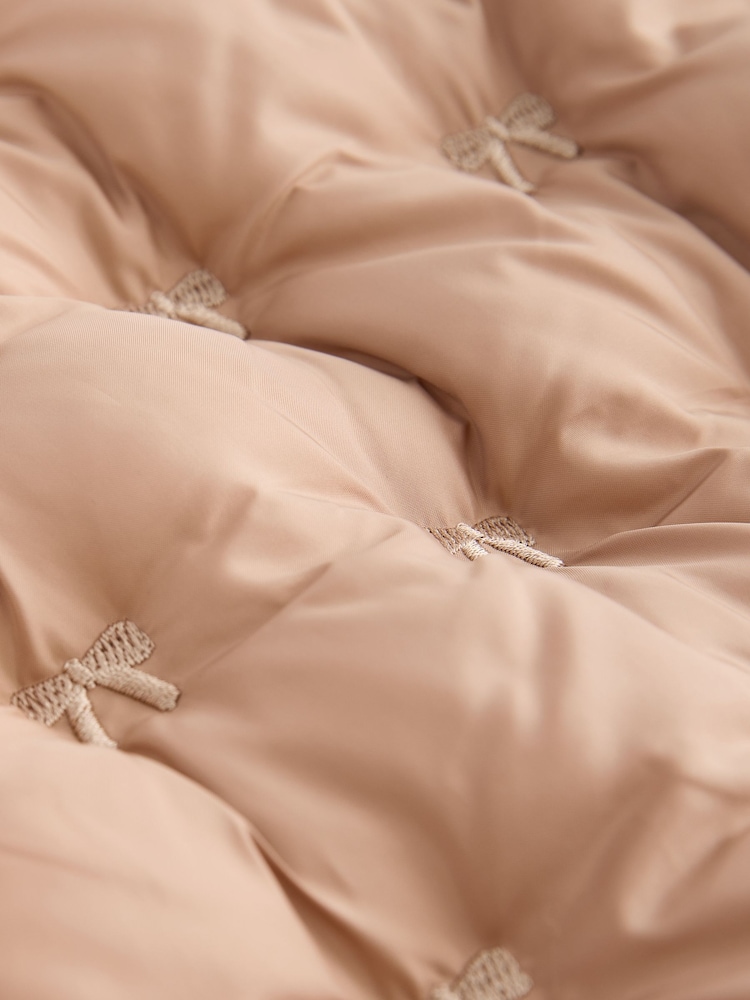 Neutral Shower Resistant Neutral Bow Padded Coat (3mths-7yrs) - Image 12 of 12