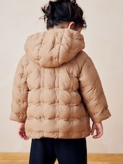 Neutral Shower Resistant Neutral Bow Padded Coat (3mths-7yrs) - Image 4 of 12