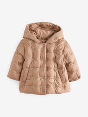 Neutral Shower Resistant Neutral Bow Padded Coat (3mths-7yrs) - Image 6 of 12
