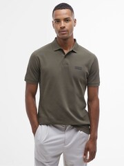 Vert olive - Barbour International Polo Essentiel 100% coton - Image 1 de 6